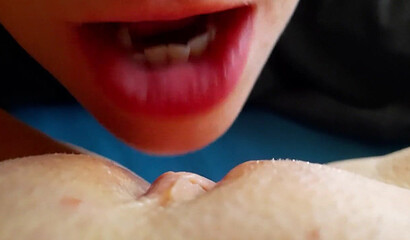 Артем сделал классный куни для новой телки Алины крупным планом