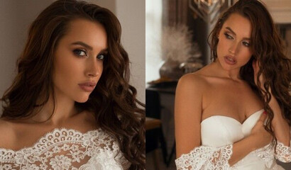 Красивая невеста сосет член лучшего друга жениха перед свадьбой