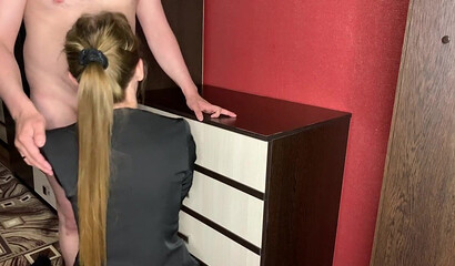 Выебал училку перед уроком, чтобы расслабиться и кончить