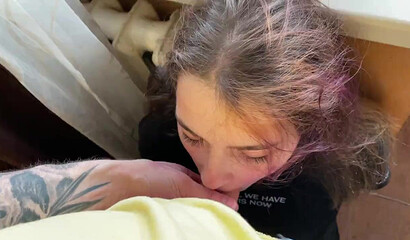 TIED up my friend's girlfriend and fucked her in the mouth