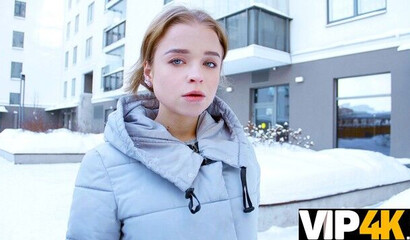 DEBT4k. Naive gal blows collectors dick in car before they have sex