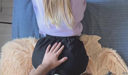 Cutie Shows Her Body And Helps Her Boyfriend Cum After Passionate Sex.