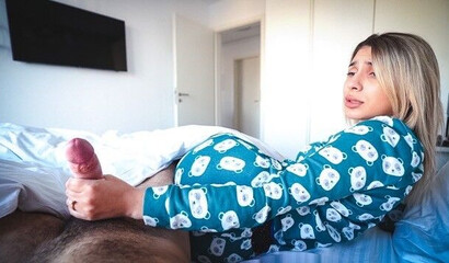 step mom and step son share a bed in a hotel room - short version