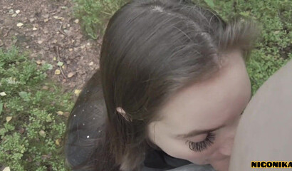 Meeting with a subscriber in the forest, good home sex _ Vika Lita top homemade porn 2023