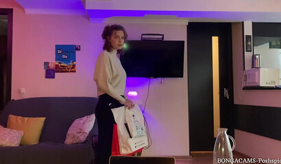 My first painful anal. Student pays rent with anal virginity. (With subs)