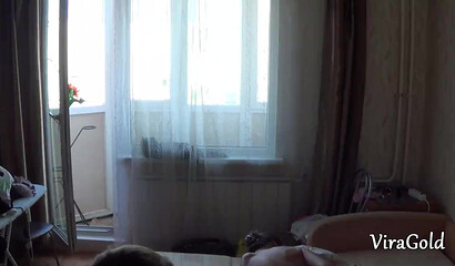 Wild home orgy of russian students girls