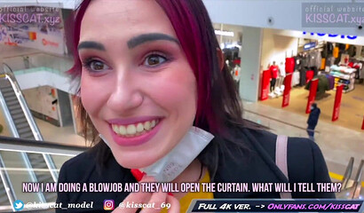 Risky Blowjob in Fitting Room for Big Mac - Public Agent PickUp & Fuck Student in Mall / Kiss Cat
